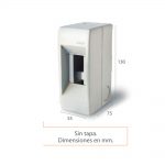 Caja para termica kalop sin puerta 2 bocas