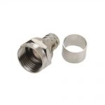 Conector coaxil rg6 con arandela