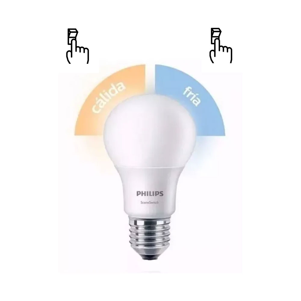 lamp-led-scence-calida-dia Lampara led Philips intercambiable luz dia a Calida