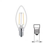 Lampara led Philips filament Velita e14