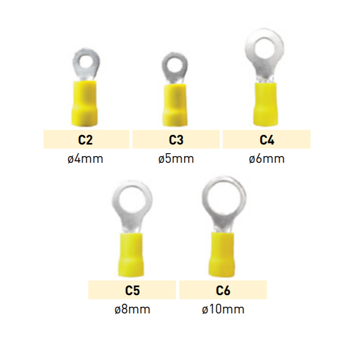 terminales-ojal-preaislados-amarillos