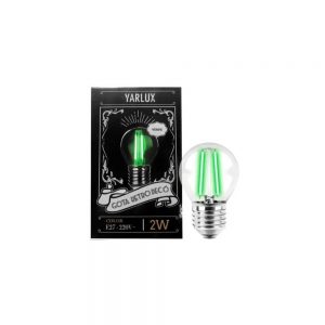 Lampara gota Led Filamento decorativa verde